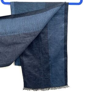 Bleu Nero New York viscose soft scarf old money quiet luxury metro blue